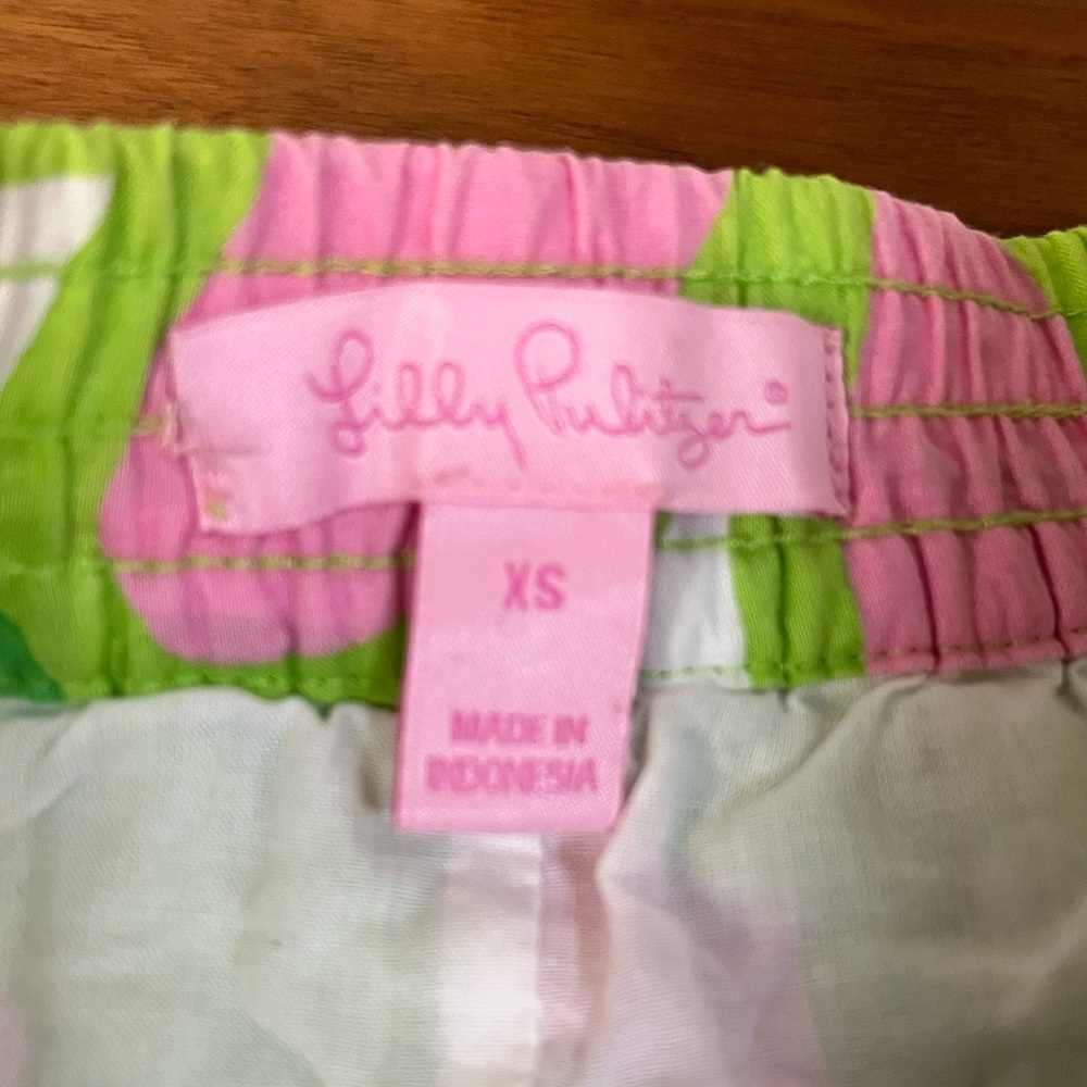 Lilly Pulitzer Vibrant Green and Pink Women's Skirt - Picture 2 of 9